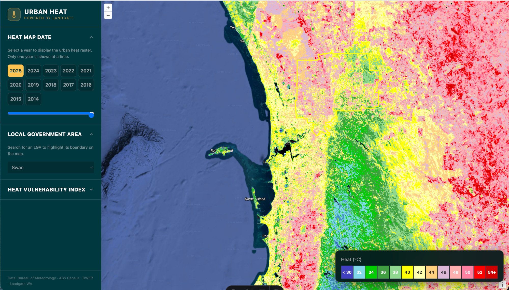 Urban Heat Perth